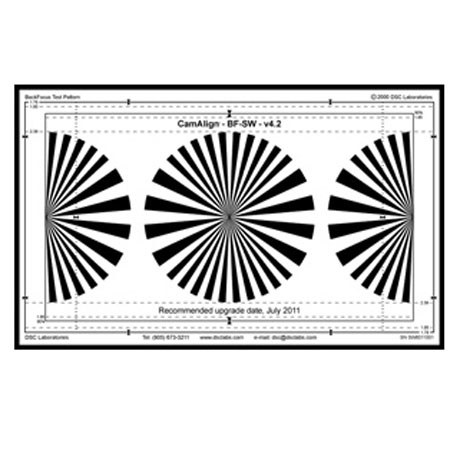 Camera Back Focus Chart