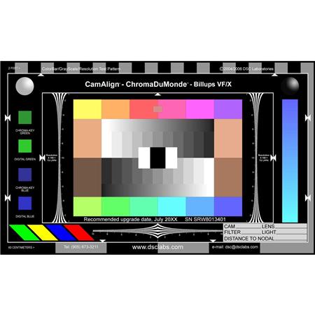 Video Color Chart