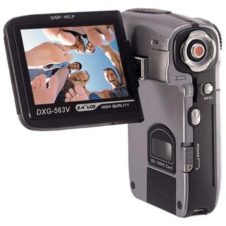 DXG USA DXG-563V 5.1MP Dig Video Camera, Classic Silver - Adorama