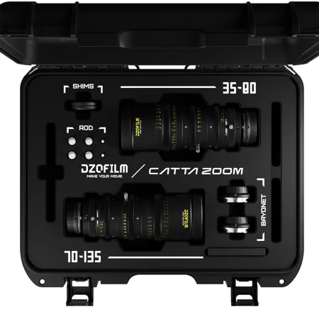DZOFILM Catta 35-80mm and 75-135mm T2.9 Cine Lens Bundle for Sony