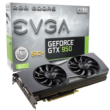 Evga Geforce Gtx 950 Sc 2gb Gaming Graphics Card 02g P4 2956 Kr