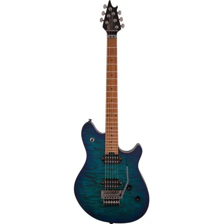EVH Wolfgang Standard Quilt Maple Electric Guitar, Chlorine Burst