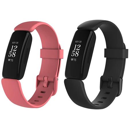 Fitbit Inspire 2 Fitness Smartwatch, Black and Desert Rose FB418BKBK CR