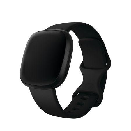 Fitbit Versa 3 Advanced Health and Fitness Smartwatch, Black/Black