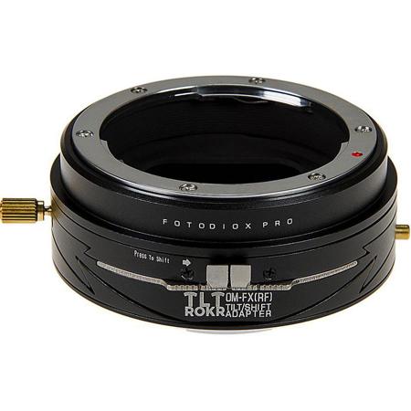 Fotodiox Pro TLT ROKR Tilt//Shift Lens Mount Adapter Compatible with Olympus Zuiko 35mm SLR Lenses to Fujifilm Fuji X-Series Mirrorless Camera Body OM