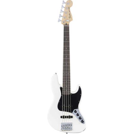 Fender Deluxe Active Jazz Bass V Guitar Pau Ferro Fingerboard Olympic White