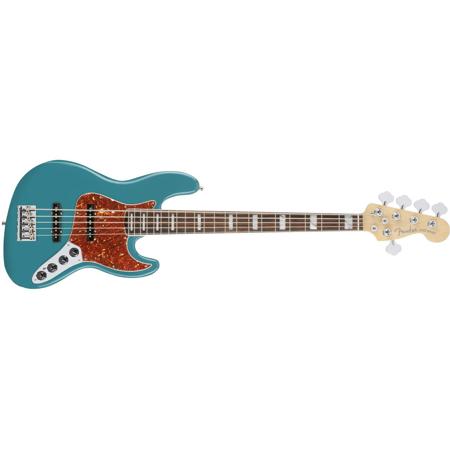Fender American Elite Jazz Bass V 5 String Electric Guitar 21 Frets Modern C To D Shape Neck Ebony Fingerboard Gloss Polyurethane Ocean Turquoise Open Box Never Used A Fender American Elite Jazz Bass V 5 String Electric Guitar 21 Frets Modern C To D Shape Neck Ebony Fingerboard Gloss Polyurethane Ocean Turquoise Open Box Never Used A