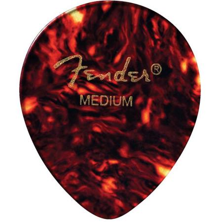 Fender Classic Celluloid Guitar Picks 347 Shape, Tortoise Shell, Heavy, 12-Pack