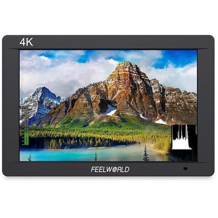 FEELWORLD A737 Aluminum 7 Inch On-Camera Monitor Supports 4K HDMI Input 3840X2160P 4096X2160P Compatible Canon Sony DSLR Camera and Camcorder