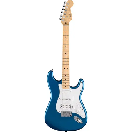 Fender Standard Series Stratocaster HSS Electric Guitar, Aqua