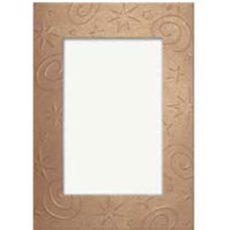 Collector's Galry Emb Copper Stars and Swirl Grtng Card