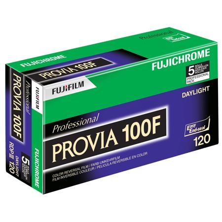 Fujifilm Fujichrome Provia RDP III 100F Color Slide Film, ISO 100, 120  Size, Transparency - 5-Pack