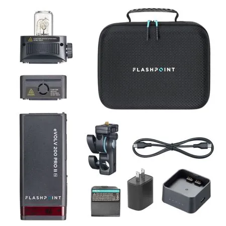 Flashpoint eVOLV 200 Pro II TTL Pocket Flash Kit