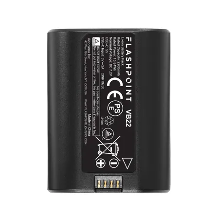 Flashpoint VB22 15.84Wh 7.2V 2200mAh Li-Ion Battery for V480 TTL On-Camera Flash