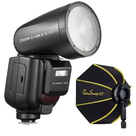 Flashpoint Zoom Li-on X PRO R2 TTL Flash With Parasnap 20