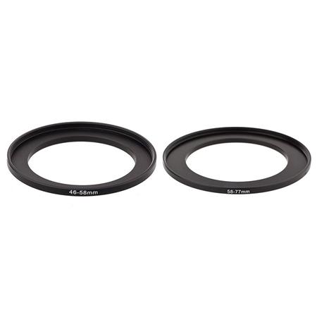 Sensei 58mm Lens to 46mm Filter Step-Down Ring 2 Pack 
