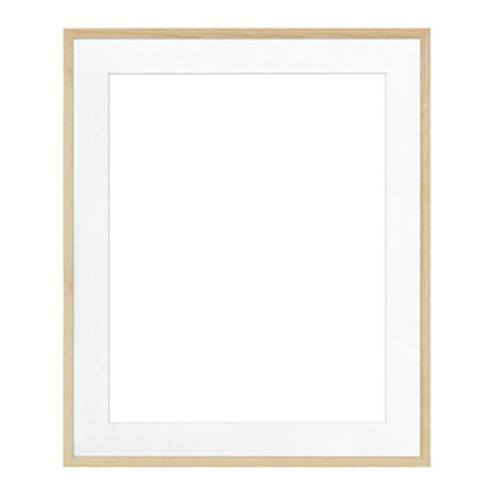 Framatic Woodworks 20x24 Natural Hardwood Frame Matted For A