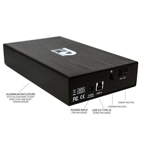 7200RPM USB 3.0//3.1 Gen 1 Aluminum Case Fantom Drives 10TB External Hard Drive