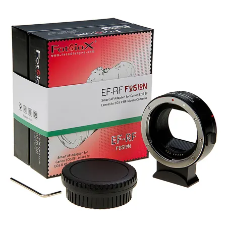 Fotodiox Pro Fusion Smart AF Adapter for Canon EF/EF-S Lens to RF Camera,OpenBox