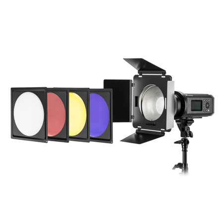 Attaches to Most Light Stands. Flashpoint Gel Filter Holder for 24 Gels 