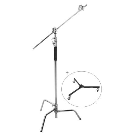 Flashpoint 10' Turtle Base C-Stand Kit With Roller Folding Base