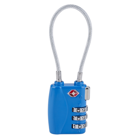 blue combination lock