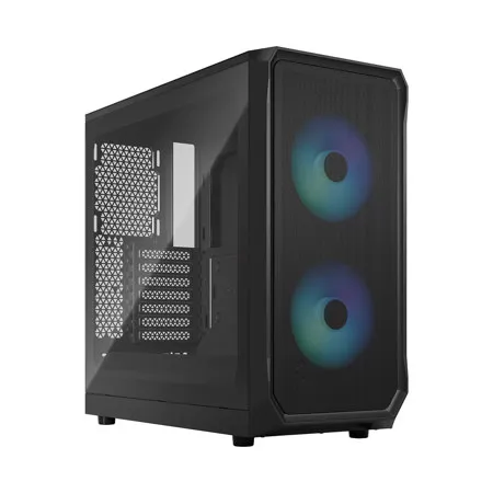 Fractal Design Focus 2 ATX Mid-Tower Computer Case, Solid Black