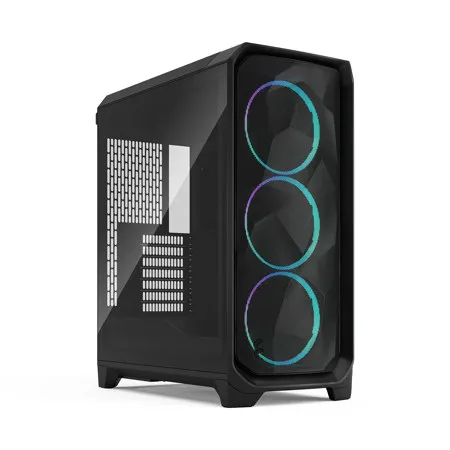 Fractal Design Meshify 3 RGB Light Tempered Glass E-ATX Mid-Tower Case, Black