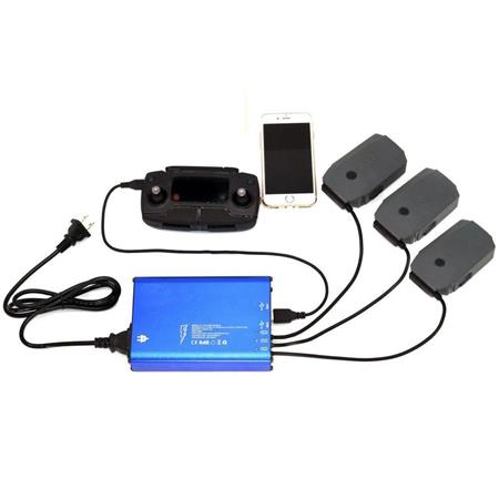 6 in1 Battery Charger USB Port Intelligent Charging Adapter for DJI Mini 2 Drone