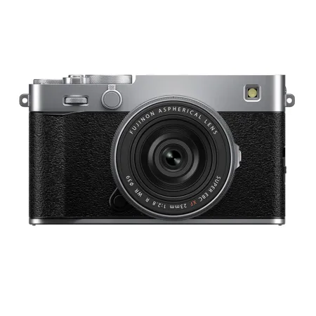 Fujifilm X-E5 Mirrorless Camera with XF 23mm f/2.8 R WR Lens, Silver