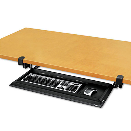 Fellowes Designer Suites Desk Ready Keyboard Drawer Black 8038302
