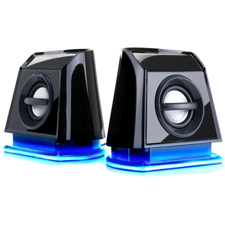 blue led speakers