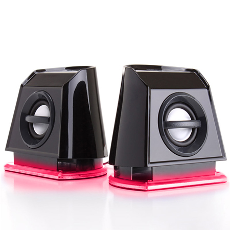 computer speakers with led lights