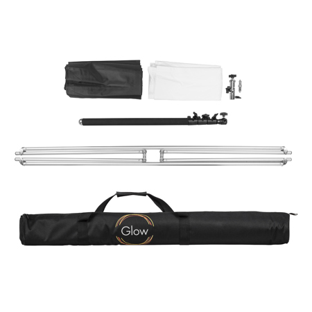 Glow Reflector Panel and Sun Scrim Kit with Boom Handle and Carry Bag 43.3 x 43.3
