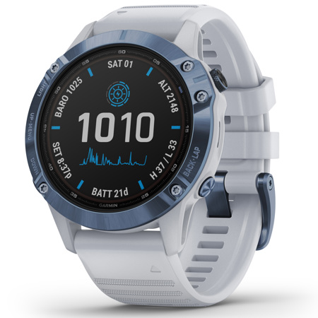 garmin fenix 6 pro solar mineral blue