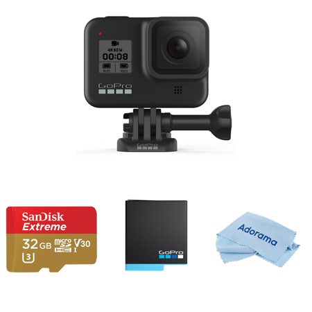Gopro Hero8 Black Bundle With 2 Free Extra Gopro Batteries And