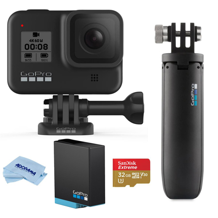 Gopro Hero8 Black W Shorty Tripod Kit W 32gb Microosdhc Card