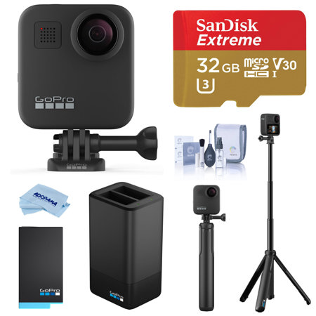 Gopro Max 360 Action Camera With Pro Complete Accessory Kit Chdhz 1 G Gopro Max 360 Action Camera With Pro Complete Accessory Kit Chdhz 1 G