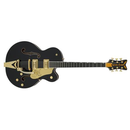 Gretsch G6136t Players Edition Falcon Electric Guitar With String Thru Bigsby 22 Frets U Neck Ebony Fingerboard Filtertron Pickups Black