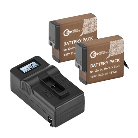 Green Extreme 2 Pack Aabat 001 Battery And Compact Smart Charger F