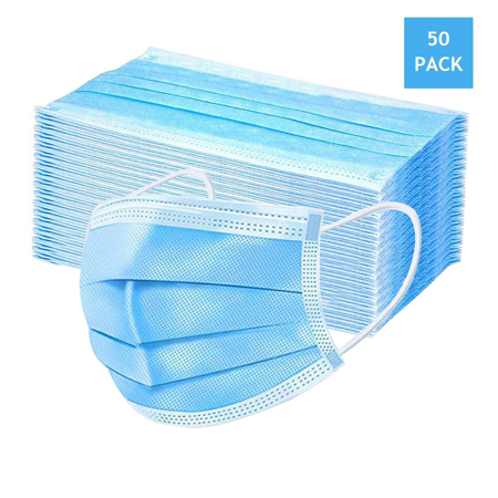 10 pack 3-Ply Disposable Face Masks