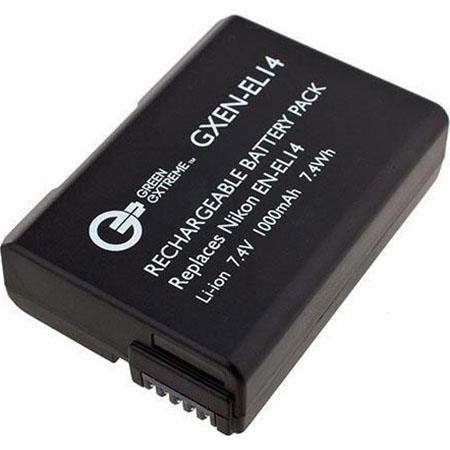 Green Extreme EN-EL14a 7.4V 1100mAh Rechargeable Lithium-Ion Battery Pack