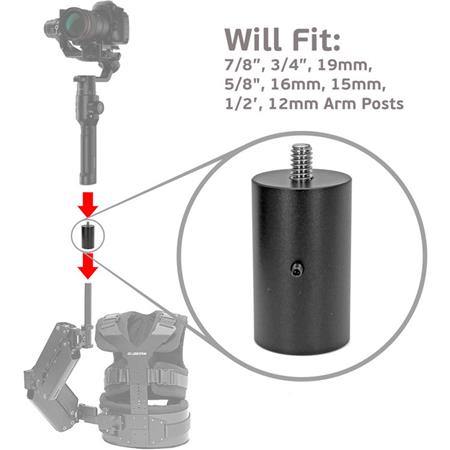AFVO Rosette Mount Adapter with Mini Magic Arm for DJI Ronin S 3-axis Gimbal 