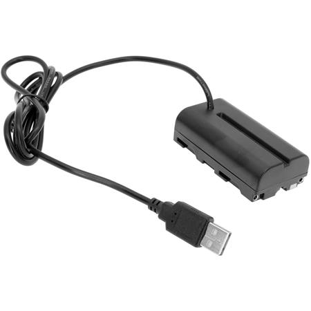 Quagmire Villain Frivillig GyroVu 40" USB to Sony L (NP-F550) Intelligent Dummy Battery Adapter Cable  GV-USB-SL