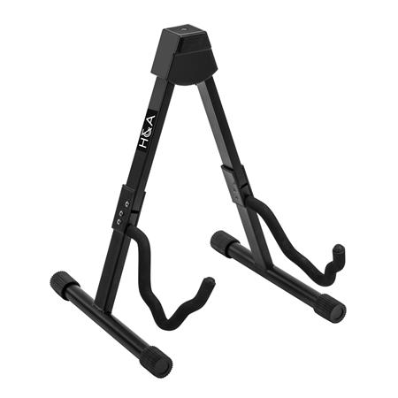 H&A Folding Electric and Acoustic Guitar Stand 
