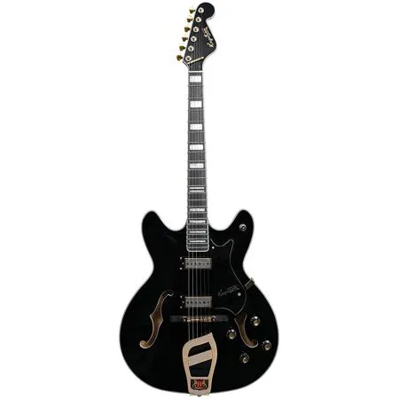 Hagstrom '67 Viking II Electric Guitar, Black Gloss VIK67-G-BLK