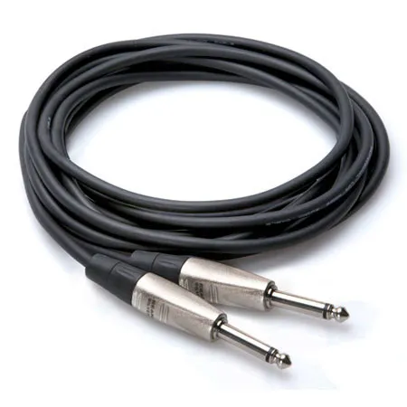 Hosa 10' Pro Unbalanced Interconnect REAN 1/4" Male to 1/4" Male TS Cable