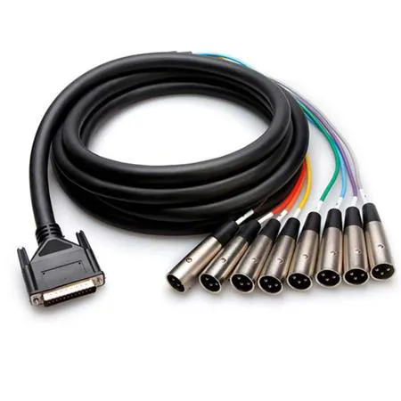 Hosa Technology Hosa 9.9'/3m Male DB-25 to 8-Channel Male 3-Pin XLR Snake Cable