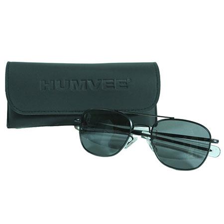 Silver 57mm HUMVEE Pilot Sunglasses