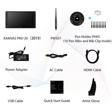 Huion Kamvas Pro Full Hd 19 5 Ips Pen Display Black Gt 1901 Huion Kamvas Pro Full Hd 19 5 Ips Pen Display Black Gt 1901